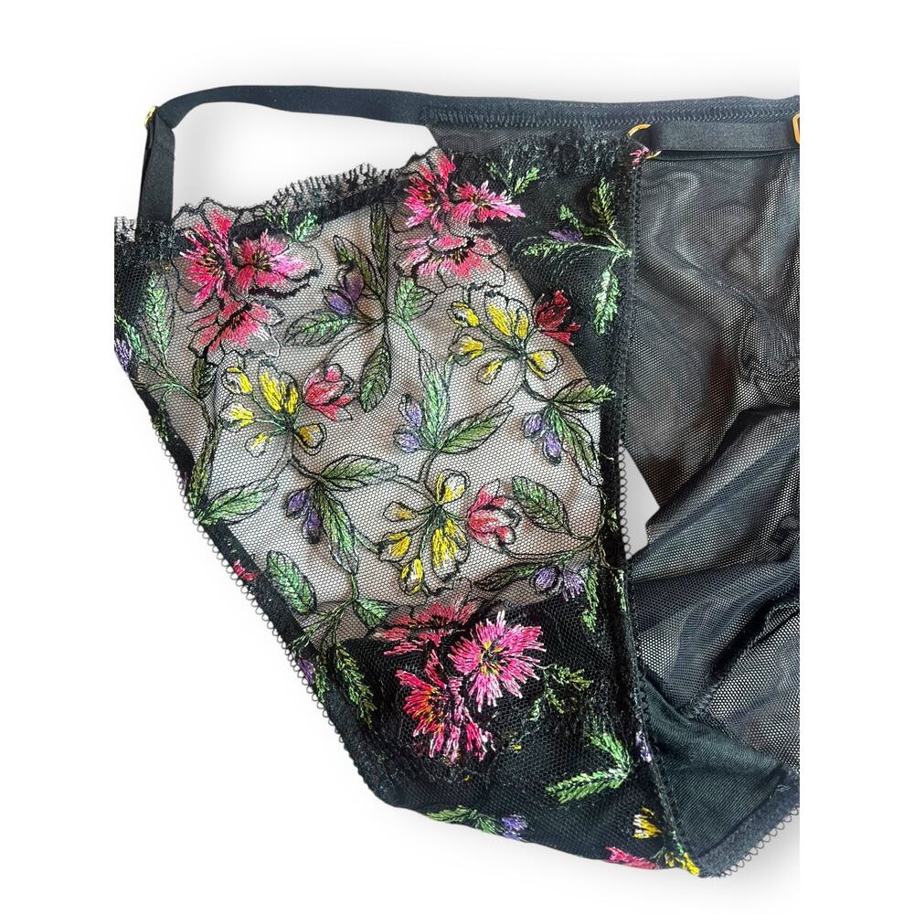 Victoria's Secret Very Sexy Embroidered Adjustable String Cheeky Panty Size XL - Picture 4 of 11